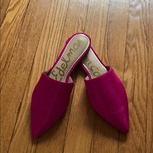 Never worn Sam Edelman hot pink slides